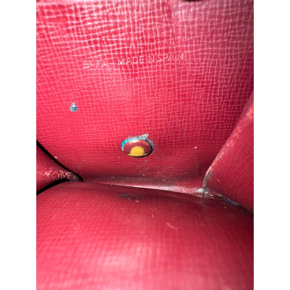 Cartier Must De Cartier Burgundy Leather Coin Purse Wallet Vintage - Picture 8 of 8